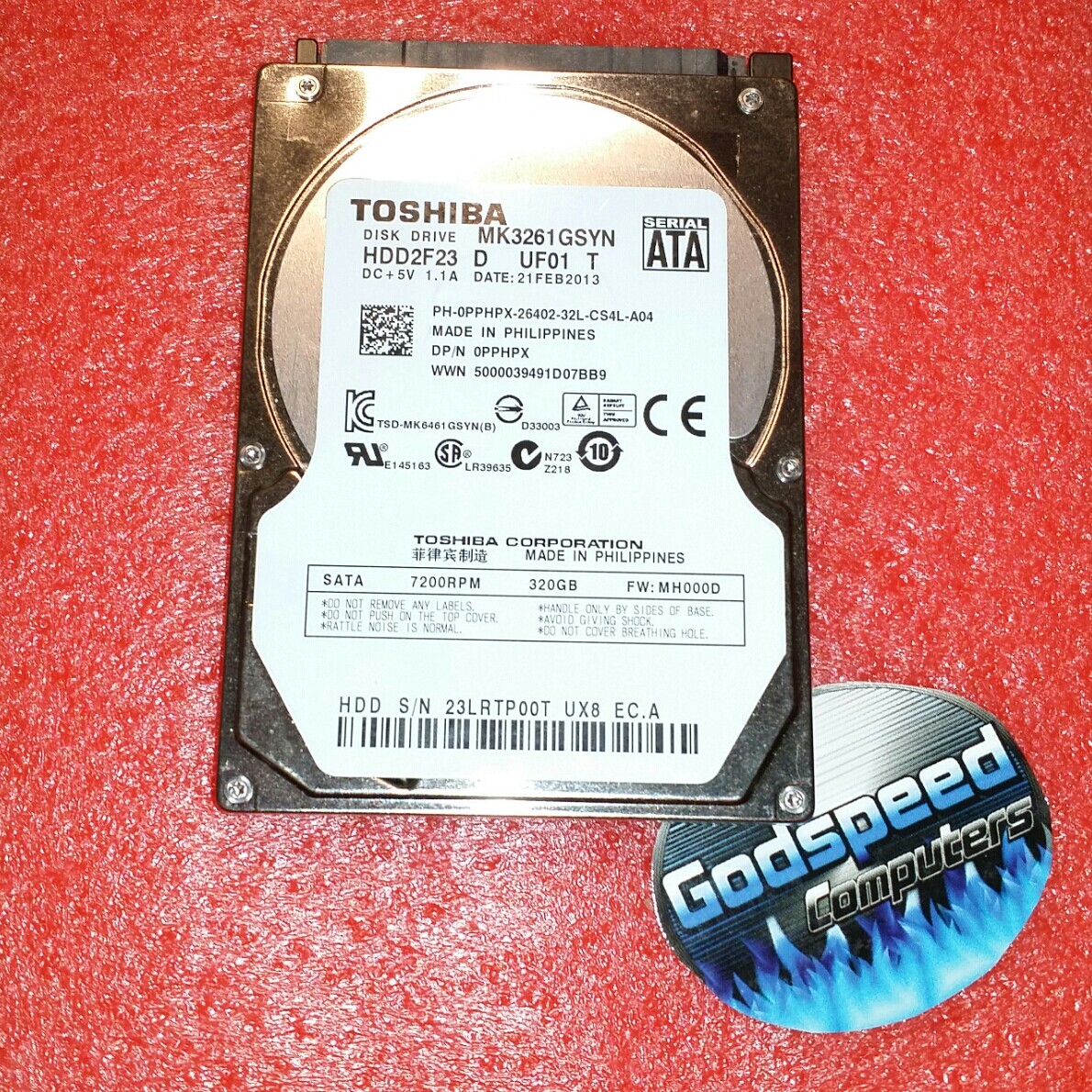 HP Pavilion dv7-4073ca - 320GB Hard Drive with Windows 10 Pro 64-Bit Preloaded