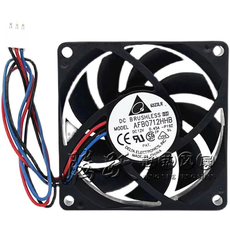 Delta AFB0712HHB 7015 12V 0.45A 7CM 3-pin CPU cooling fan