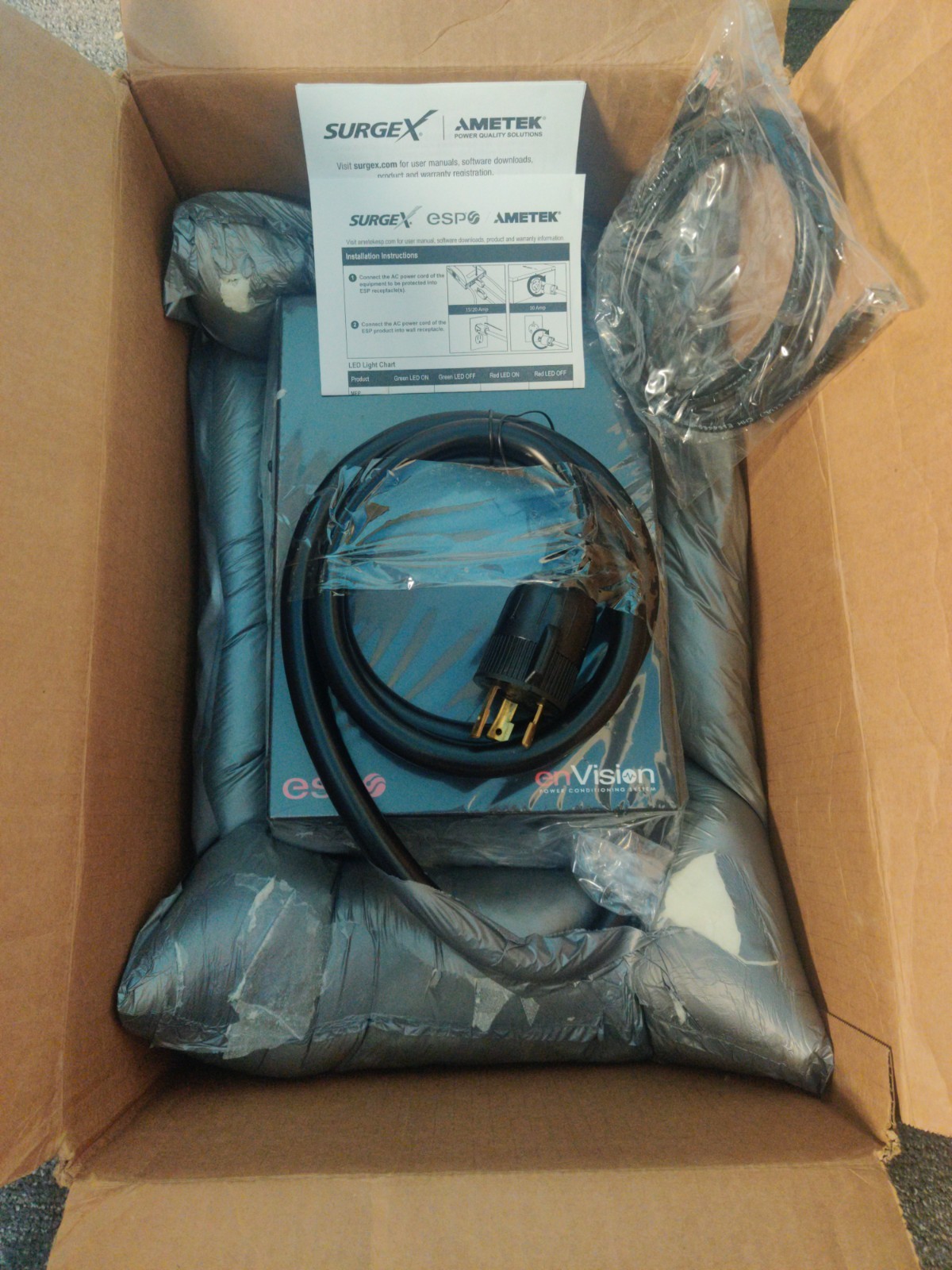 ESP EnVision EV-20830-L630-GNS Surge Protector Noise Filter Power Monitor NEW