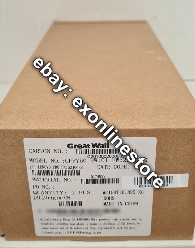02JG628 - FRU ThinkSystem 750W (230/115V) Platinum Hot-Swap Power Supply