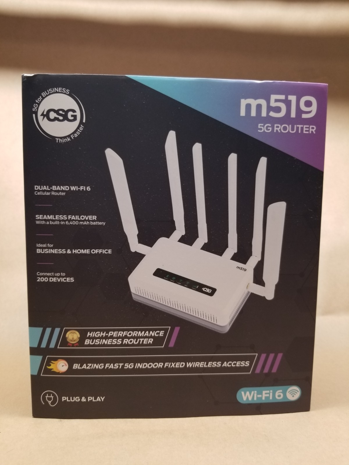 OPEN BOX CSG m519 5G Cellular Gateway High-Performance Business Router Wi-Fi 6