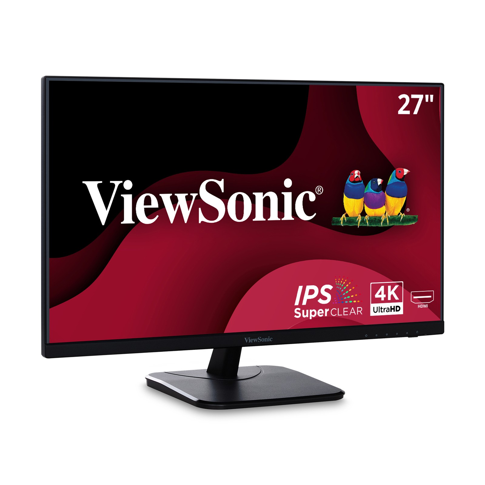 ViewSonic 27" IPS 4K Monitor with Ultra-Thin Bezels, VA2756-4K-MHD