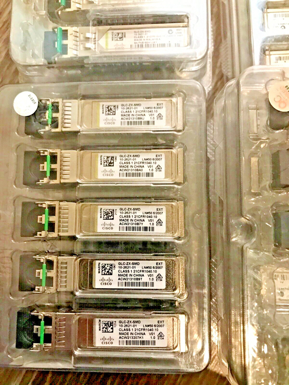 1pc Cisco GLC-ZX-SMD 10-2621-01 1000BASE-ZX 1550nm 80Km SMF Transceiver Module