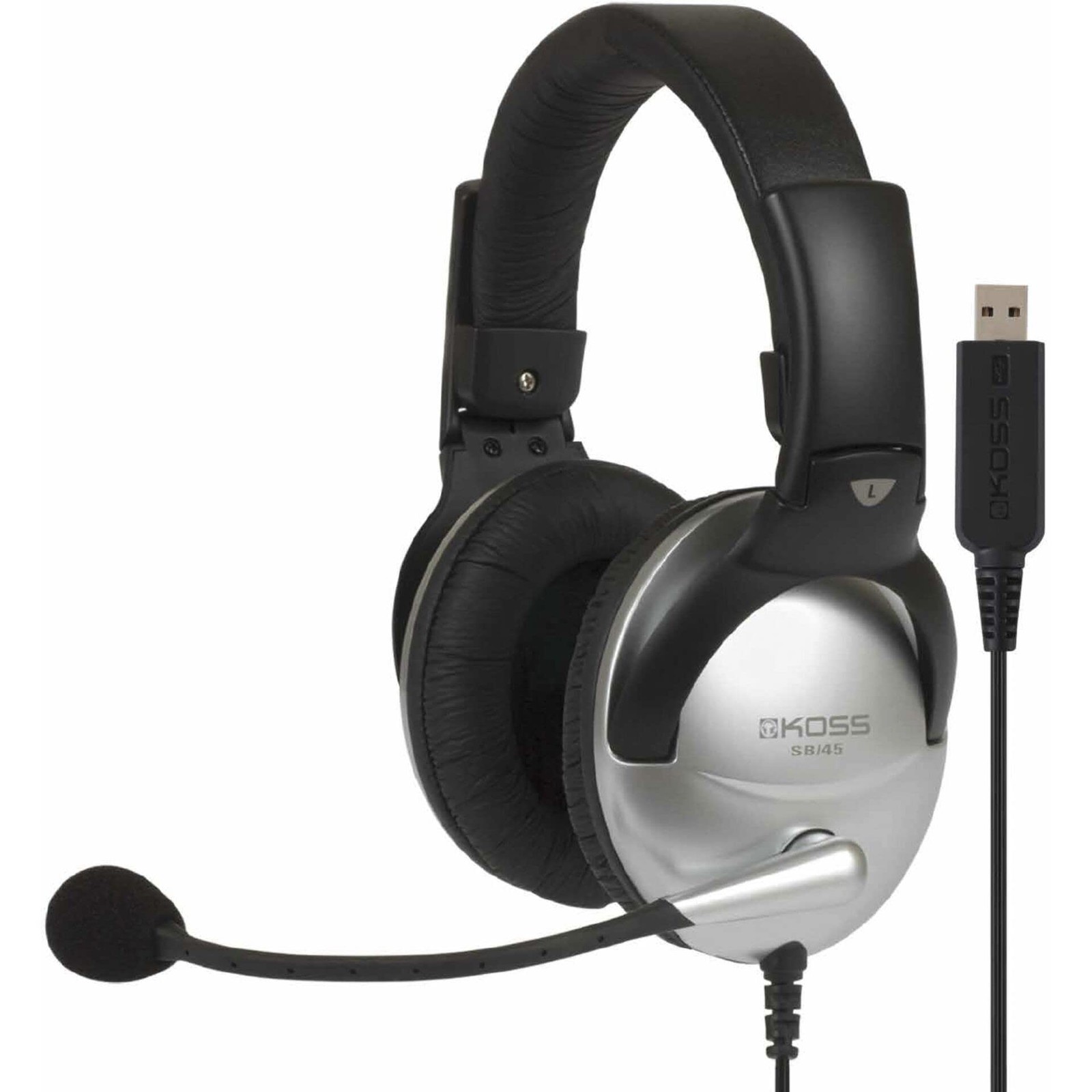 Multimedia Stereo Headphone With USB Plug SB45 USB PC Computer Audio Red