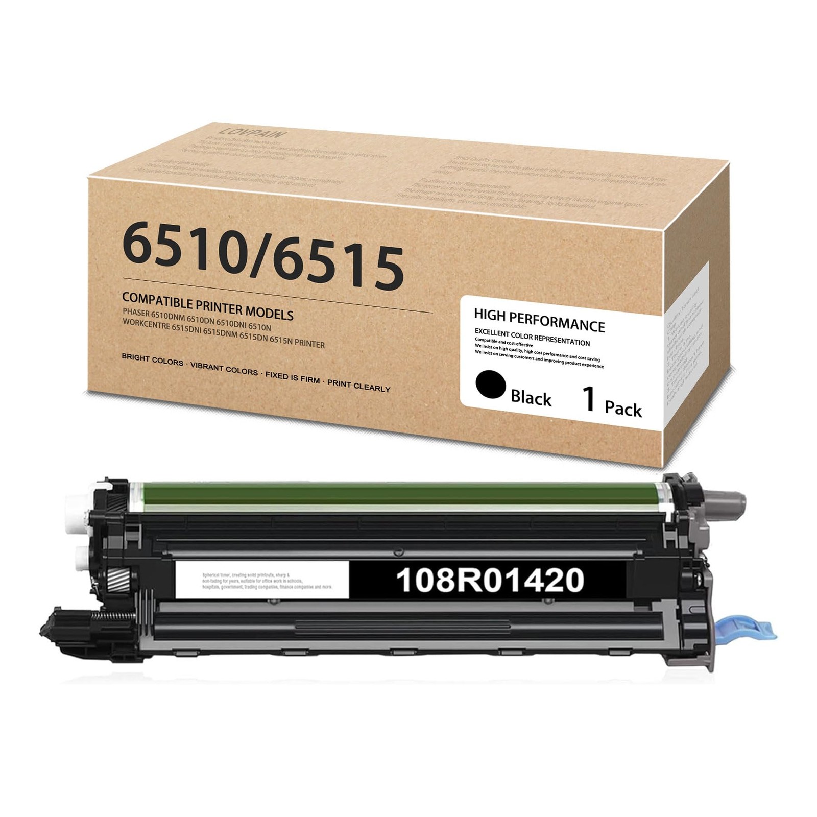 1Pack 6510/6515 Black Drum Unit (48,000 Page Yield) - 108R01420 Drum Unit