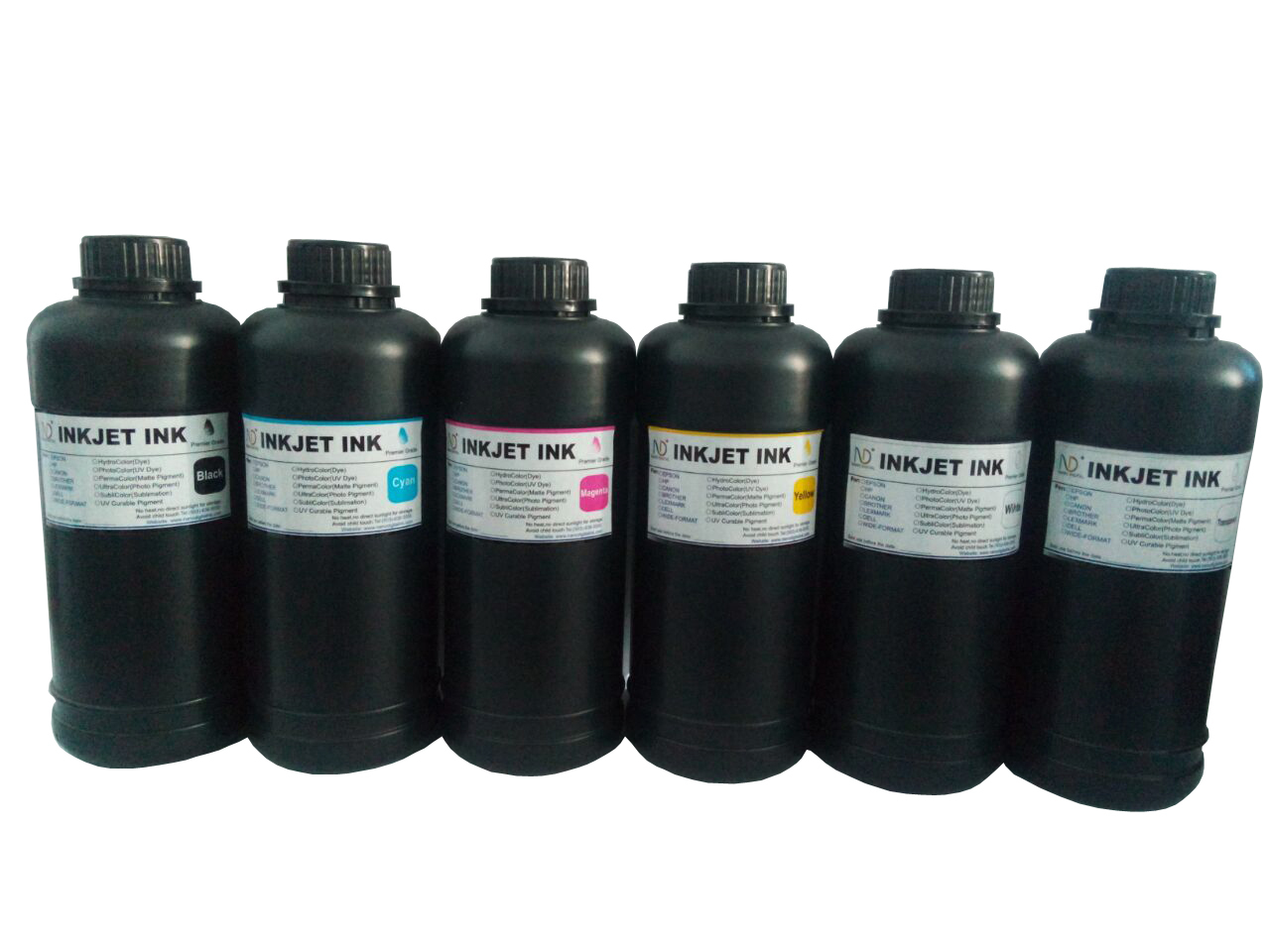 6x500ml ND® LED UV Curable inkjet for Flatbed L800 L1800 R1390 R1400, DX5/DX7