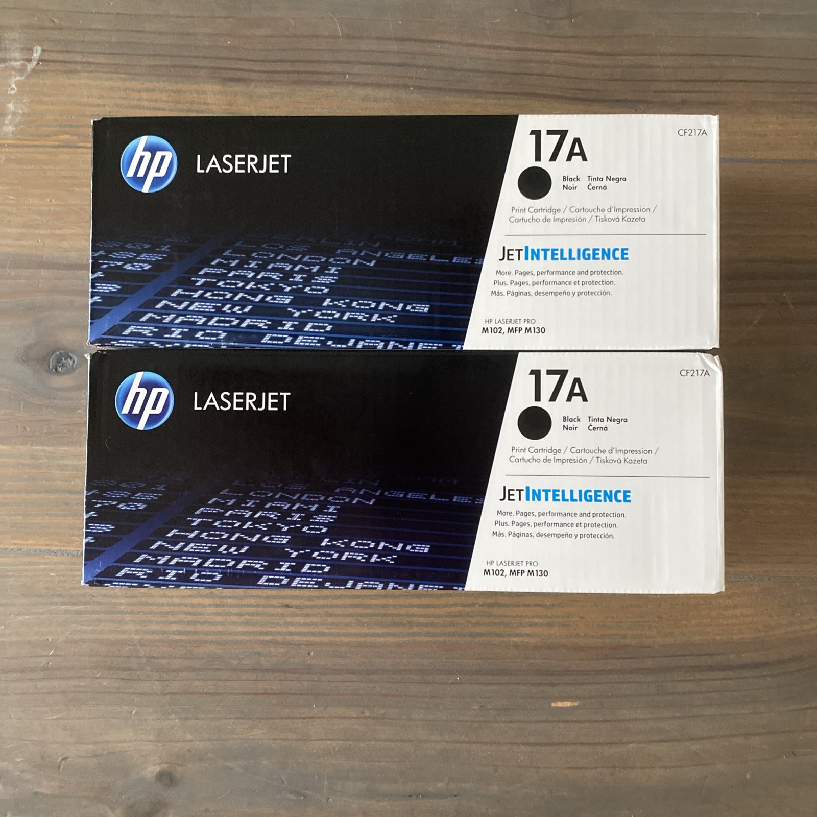 LOT (2) GENUINE HP 17A TONER LJ PRO MFP M102 M105 M130 M132 CF217A SEALED BOXES