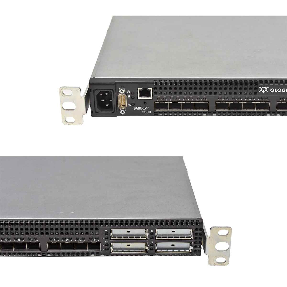 QLogic SANbox 5600 SB5600Q-08A B 31131-07 B 16-Port Stackable FC Switch 5GBICs