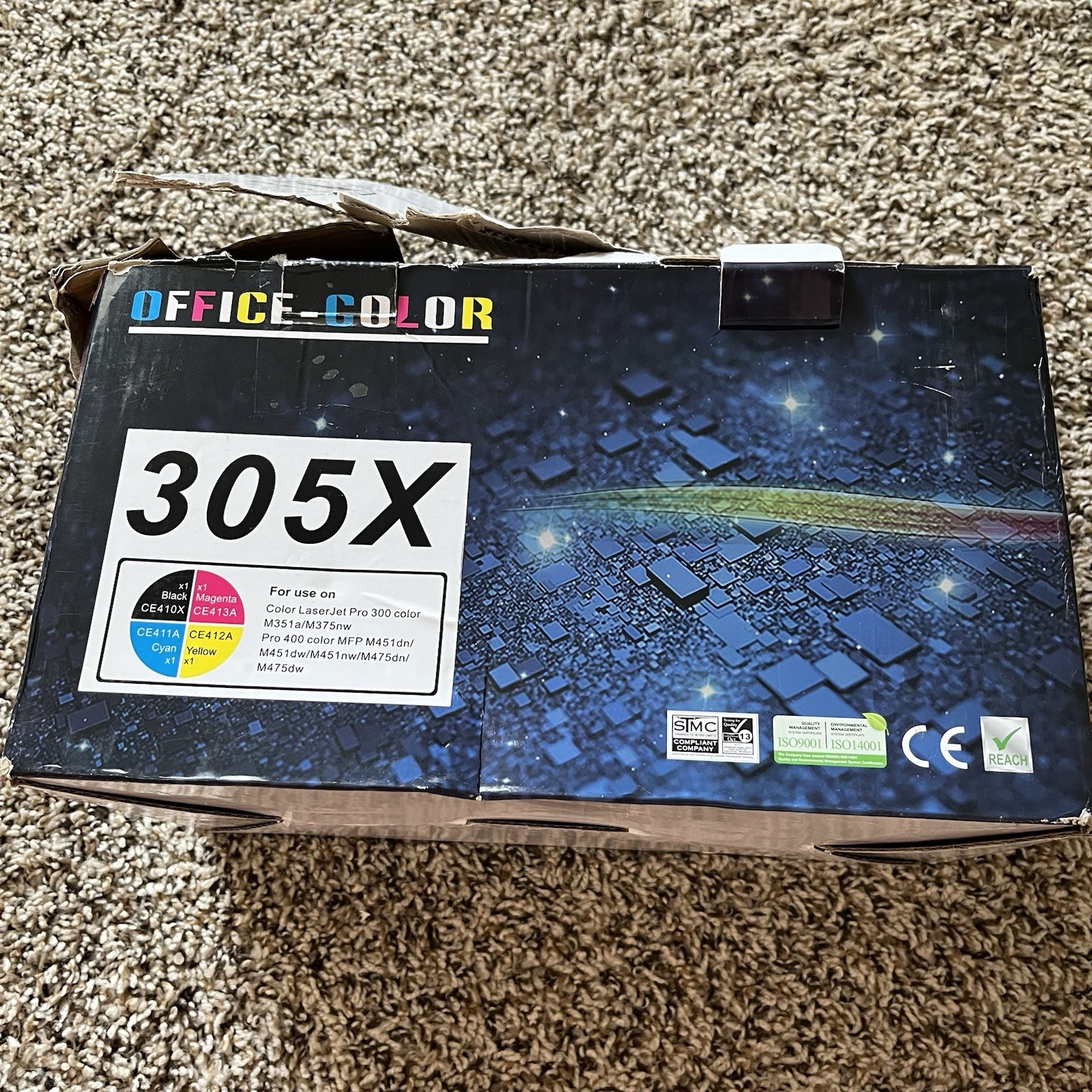 Office Color 305X Toner Cartridges 4 Pack Color 304a 305a M475 Cm2320