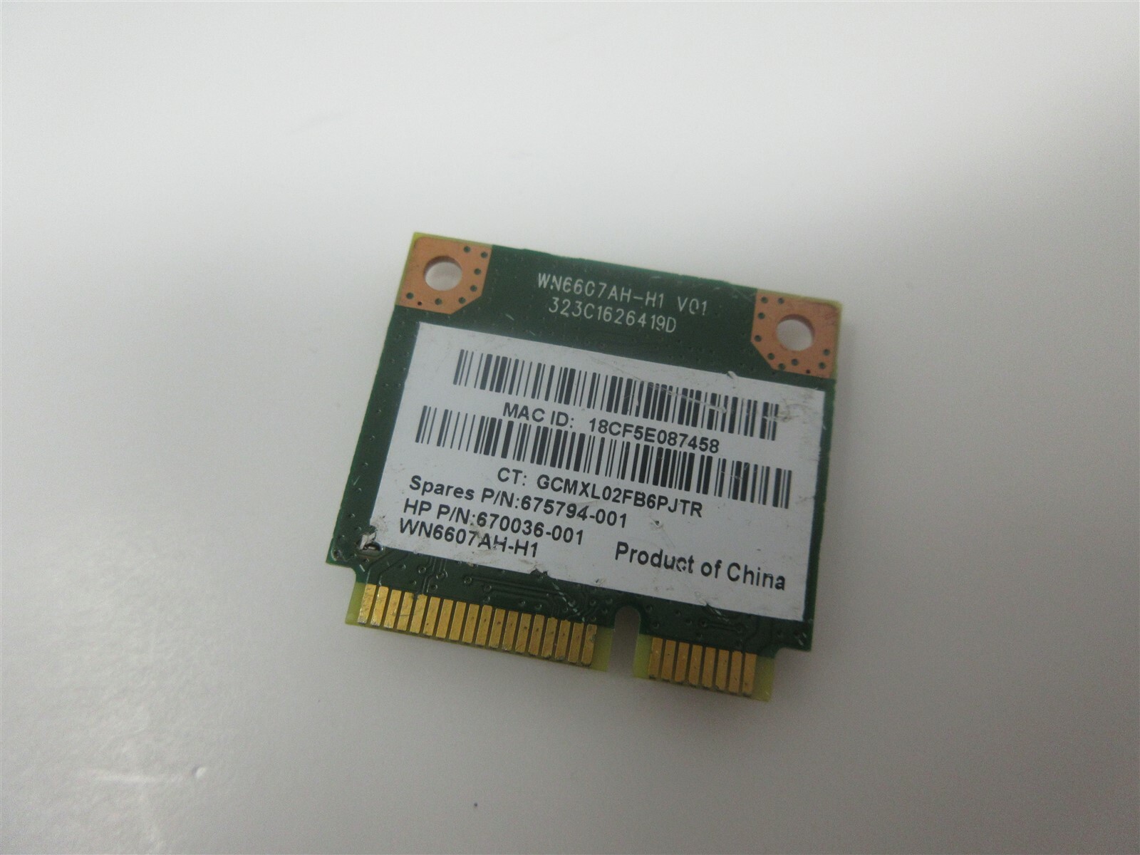 675794-005 675794-001 GENUINE ORIGINAL HP WIRELESS CARD 15-G 15-G227DS (CB74)