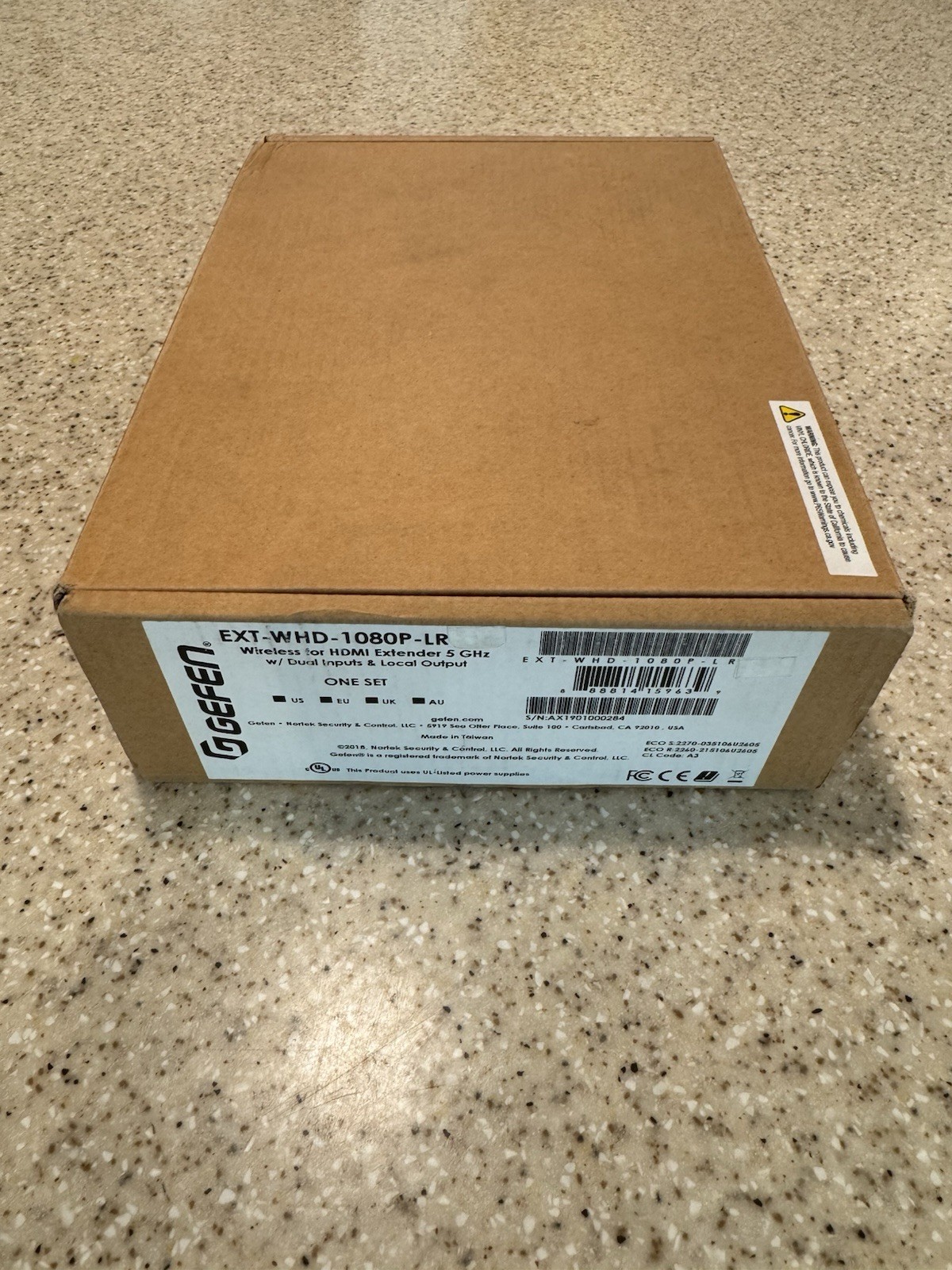 Gefen EXT-WHD-1080P-SR-TX-CO Wireless for HDMI 5 GHz SR Sender Unit HDMI without
