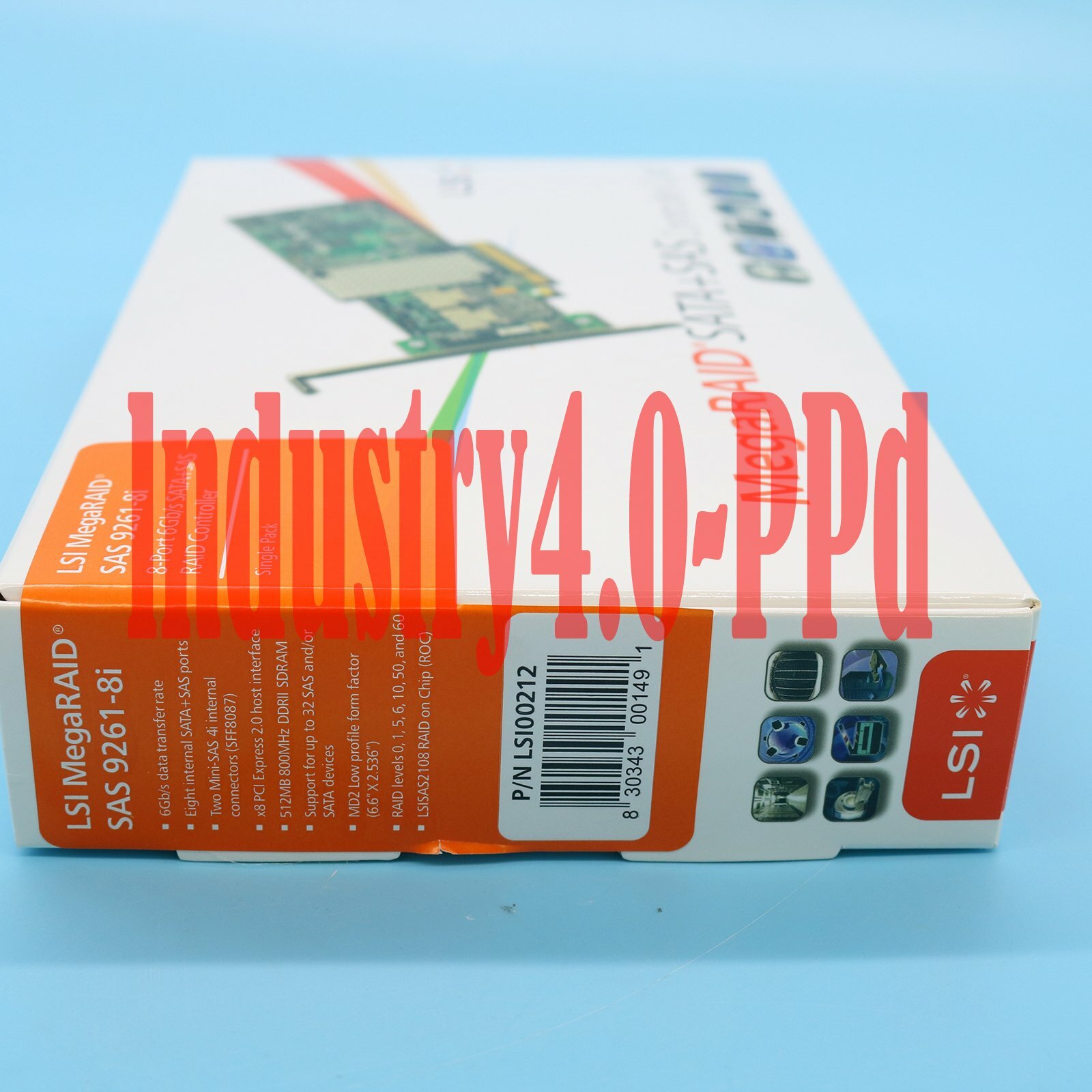 New LSI MegaRAID 9261-8i 8-port PCI-E 6Gb/s SATA/SAS RAID Controller Card