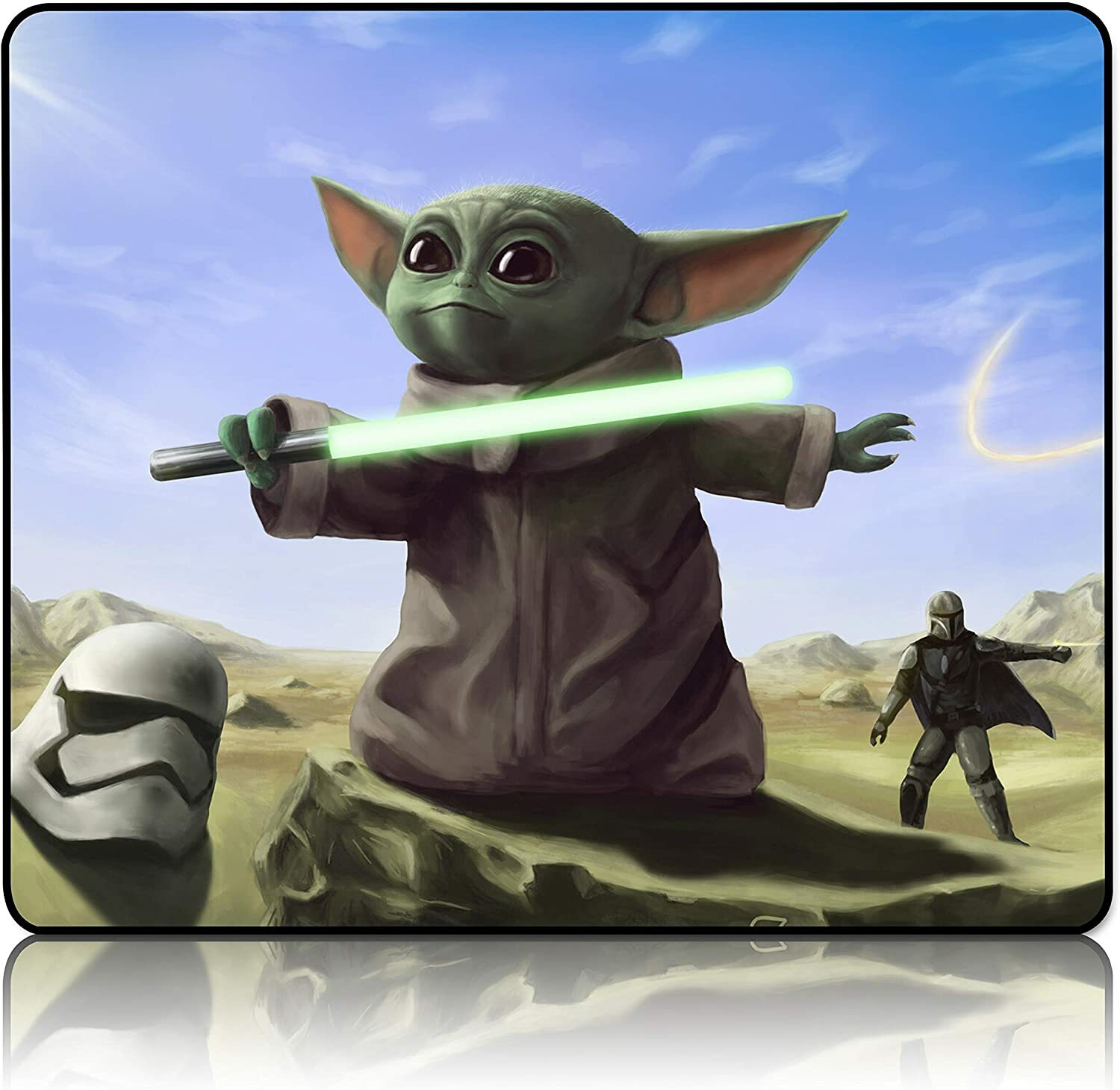 C1 BABY YODA CUP DESK MAT MOUSE PAD HOME OFFICE GIFT STAR WARS THE MANDALORIAN