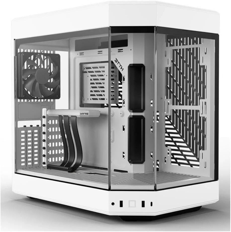 Y60 Modern Aesthetic Dual Chamber Panoramic Case Tempered Glass Mid-Tower ATX