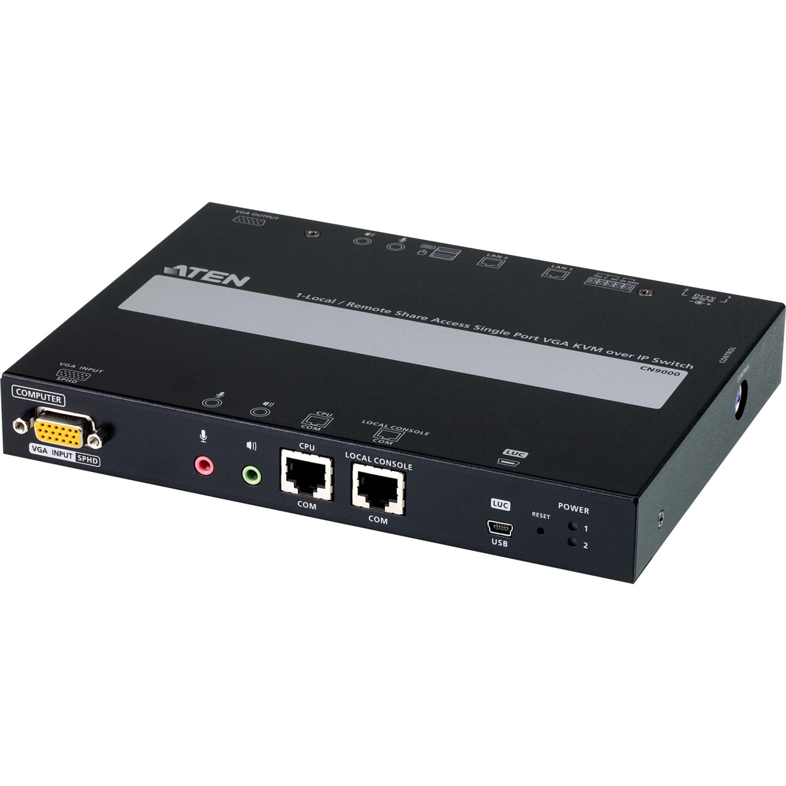 ATEN 1-Local/Remote Share Access Single Port VGA KVM over IP Switch (cn9000)