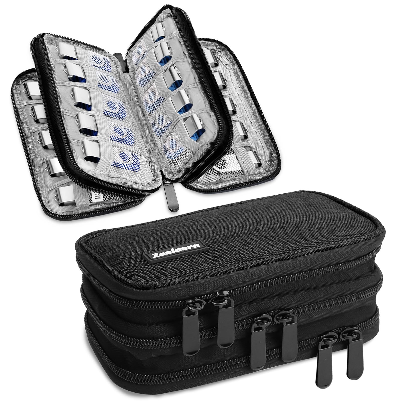 USB Flash Drive Case with Labels, Gifts for Men, USB Case Organizer Holds 30 Pcs