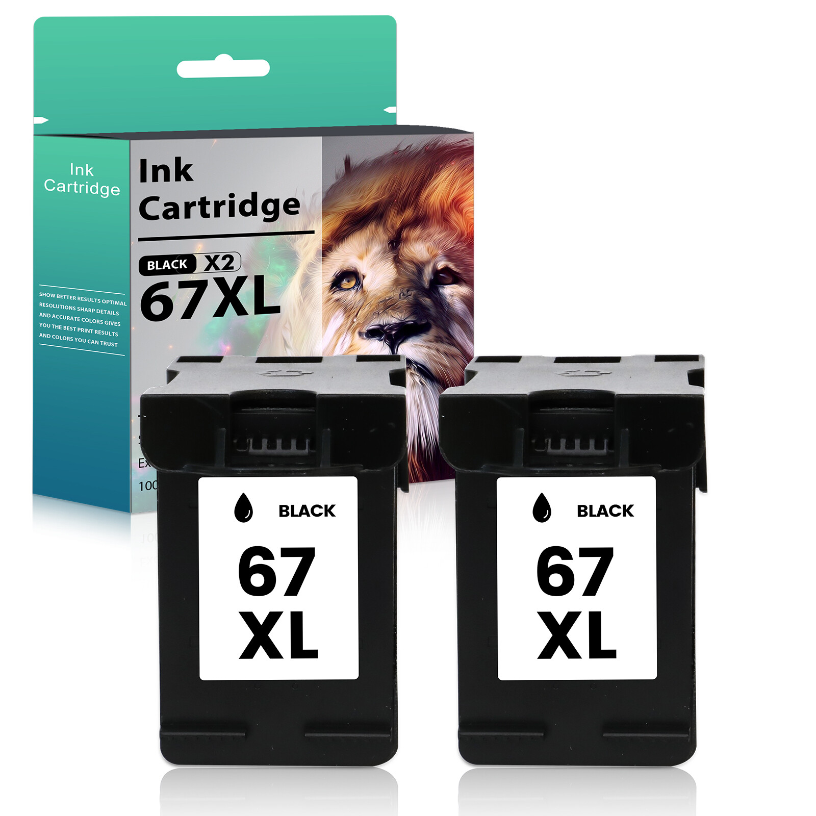 1-3PK 67-XL 67XL Black & Color 67XL Ink for HP Deskjet 4155e Plus 4122 4132 4155