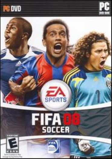 FIFA Soccer 08 w/ Manual PC DVD EA international sports leagues game football