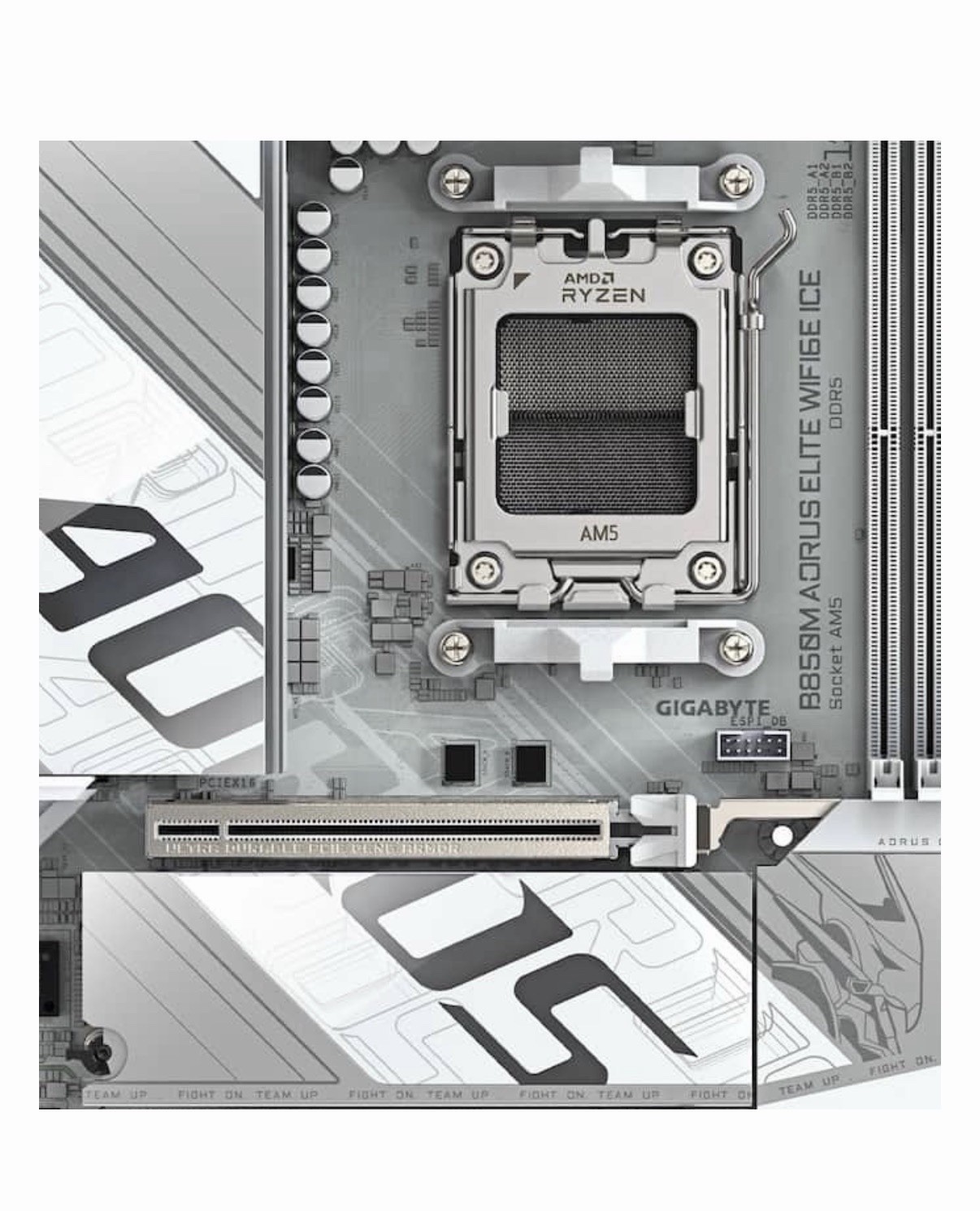 Gigabyte AMD AM5 B850M AORUS Elite WiFi6E Ice Gaming Motherboard