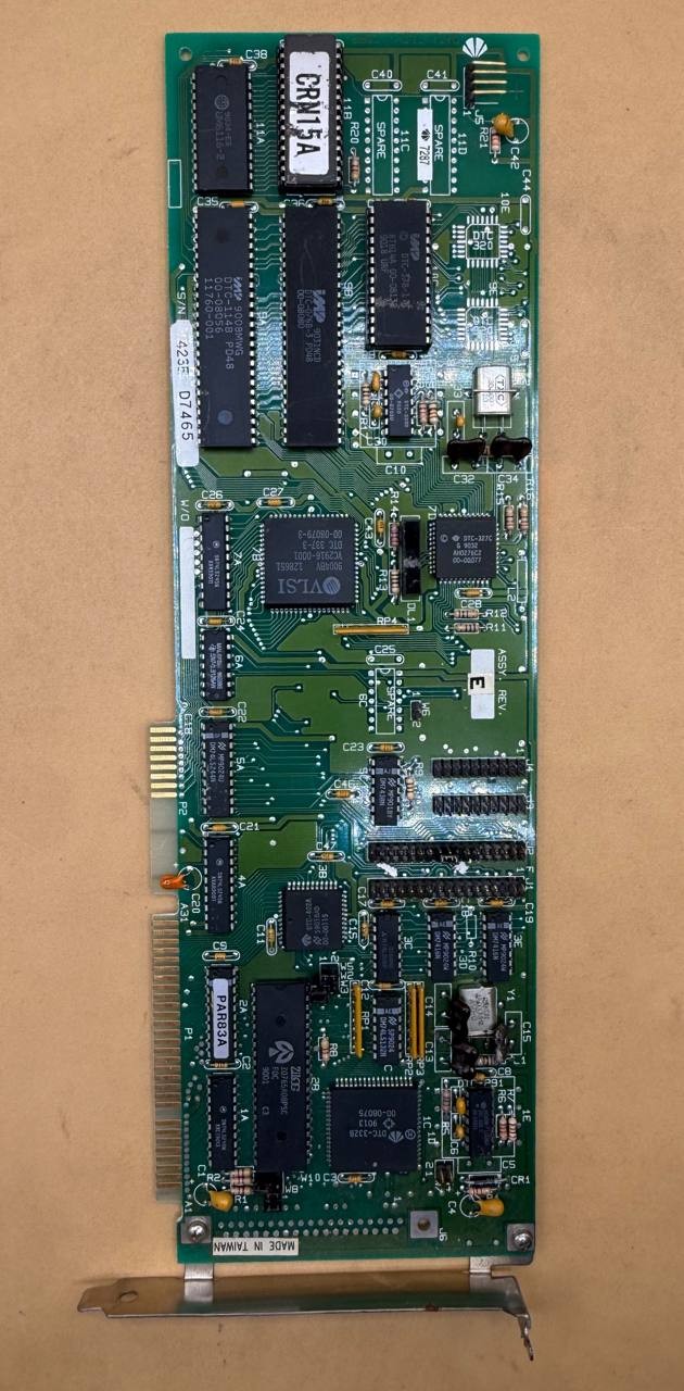 Data Tech Corp Vintage 16-bit ISA Expansion Card PCB Made in Taiwan TC