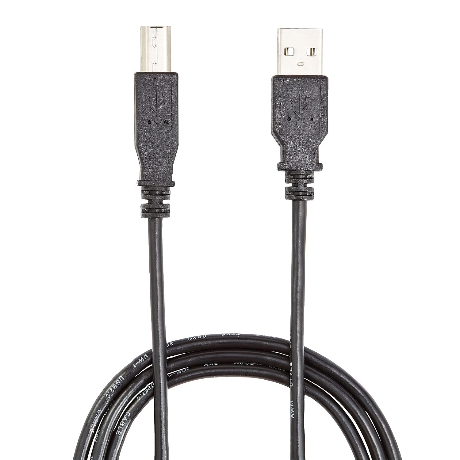 6ft USB-B to USB-A Printer Cable, Male to Male, Black (NX29749) NXT Technologies