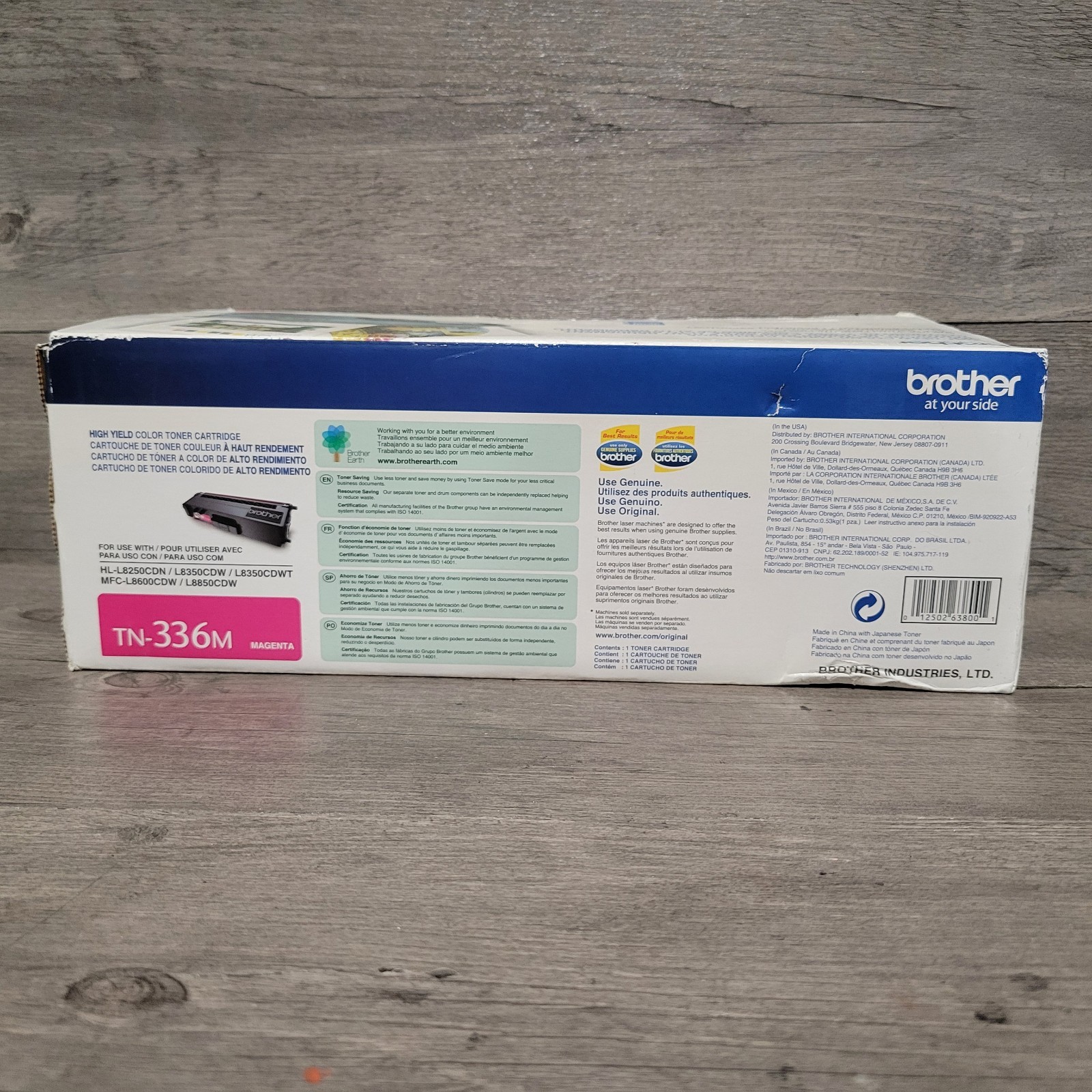 Brother TN-336M High Yield Magenta Toner Cartridge Genuine