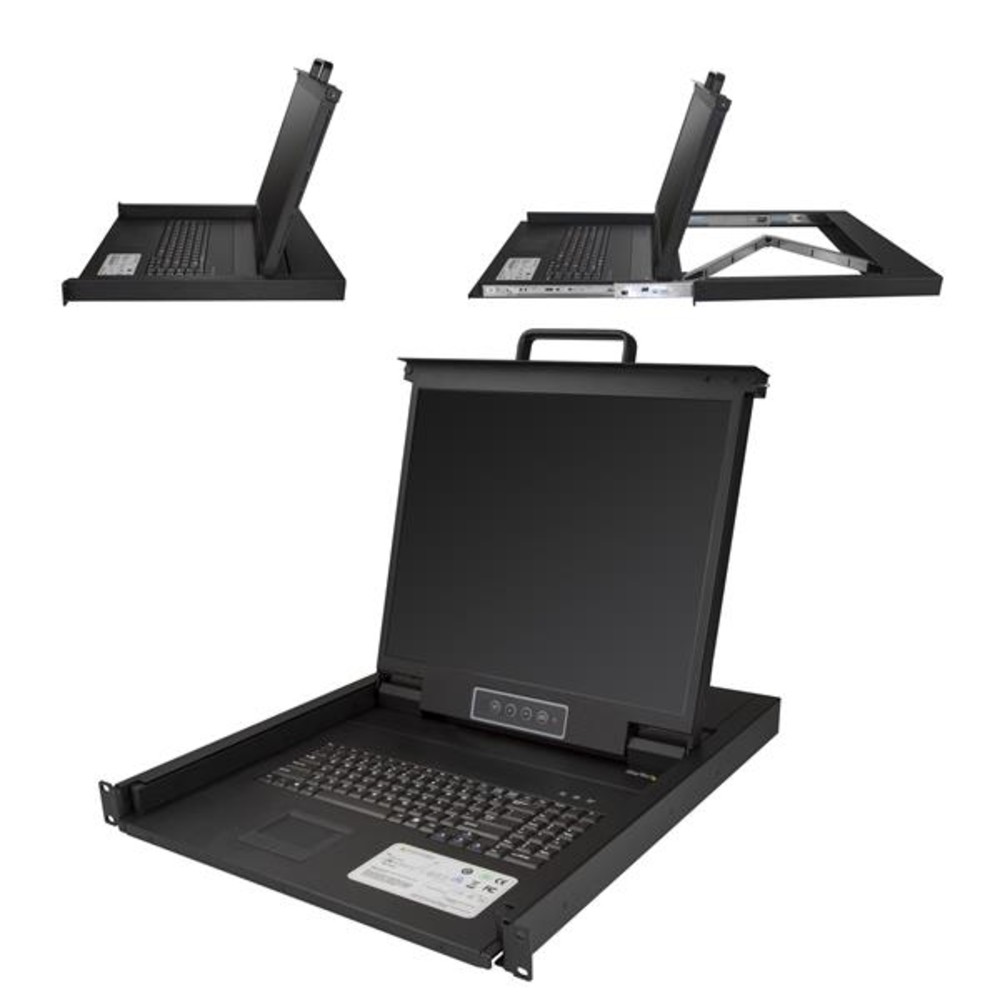 Startech Rkcons1901 Vga Rackmount Kvm Console Integrated Lcd Monitor Switch