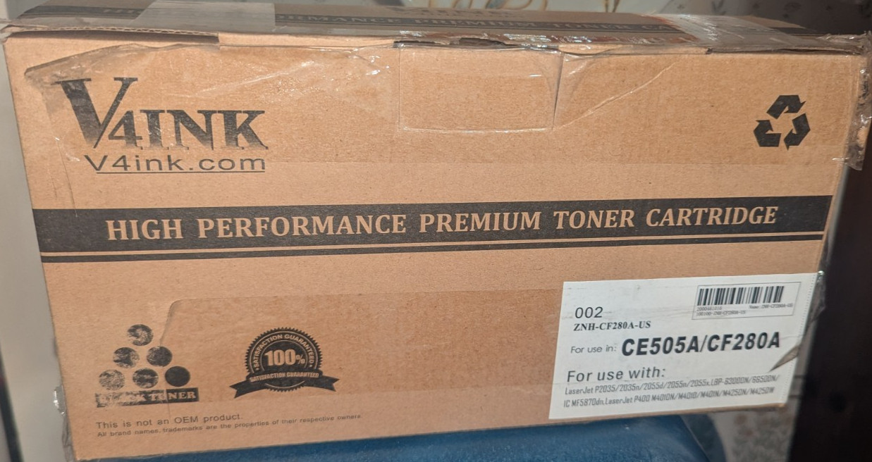 V4INK- 002 TONER CARTRIDGE- CE505A / CF280A