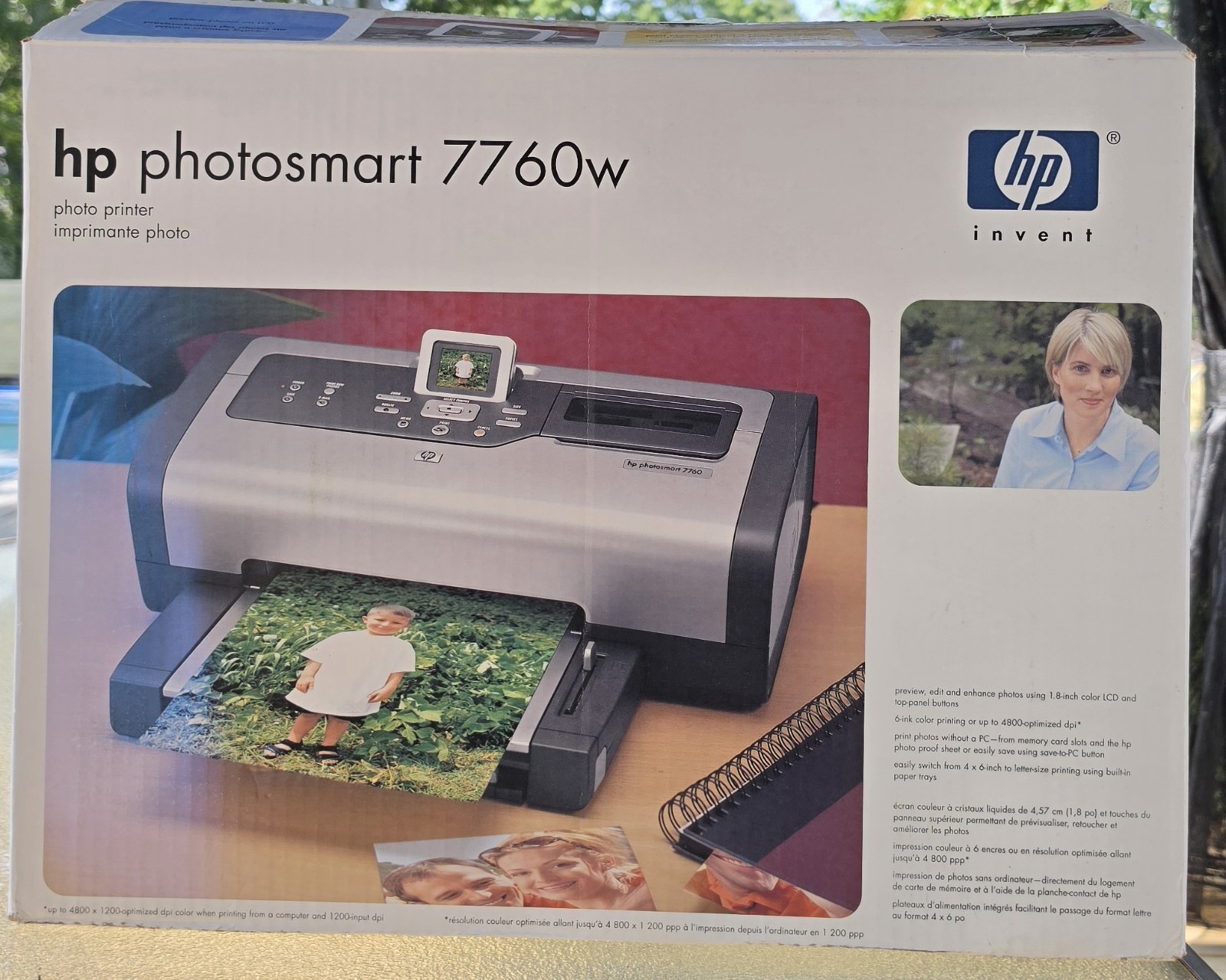 NEW HP Photosmart 7760 w Digital Photo Inkjet Printer (READ DESCRIPTION)