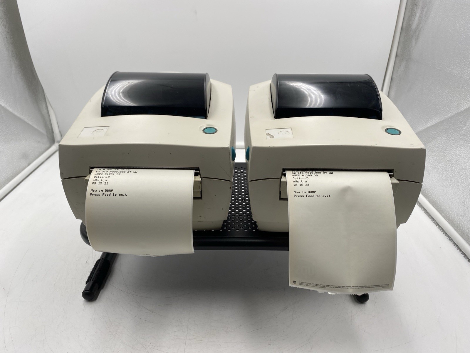 Lot of 2 Eltron Zebra UPS LP2844 PSA Thermal Label Printer