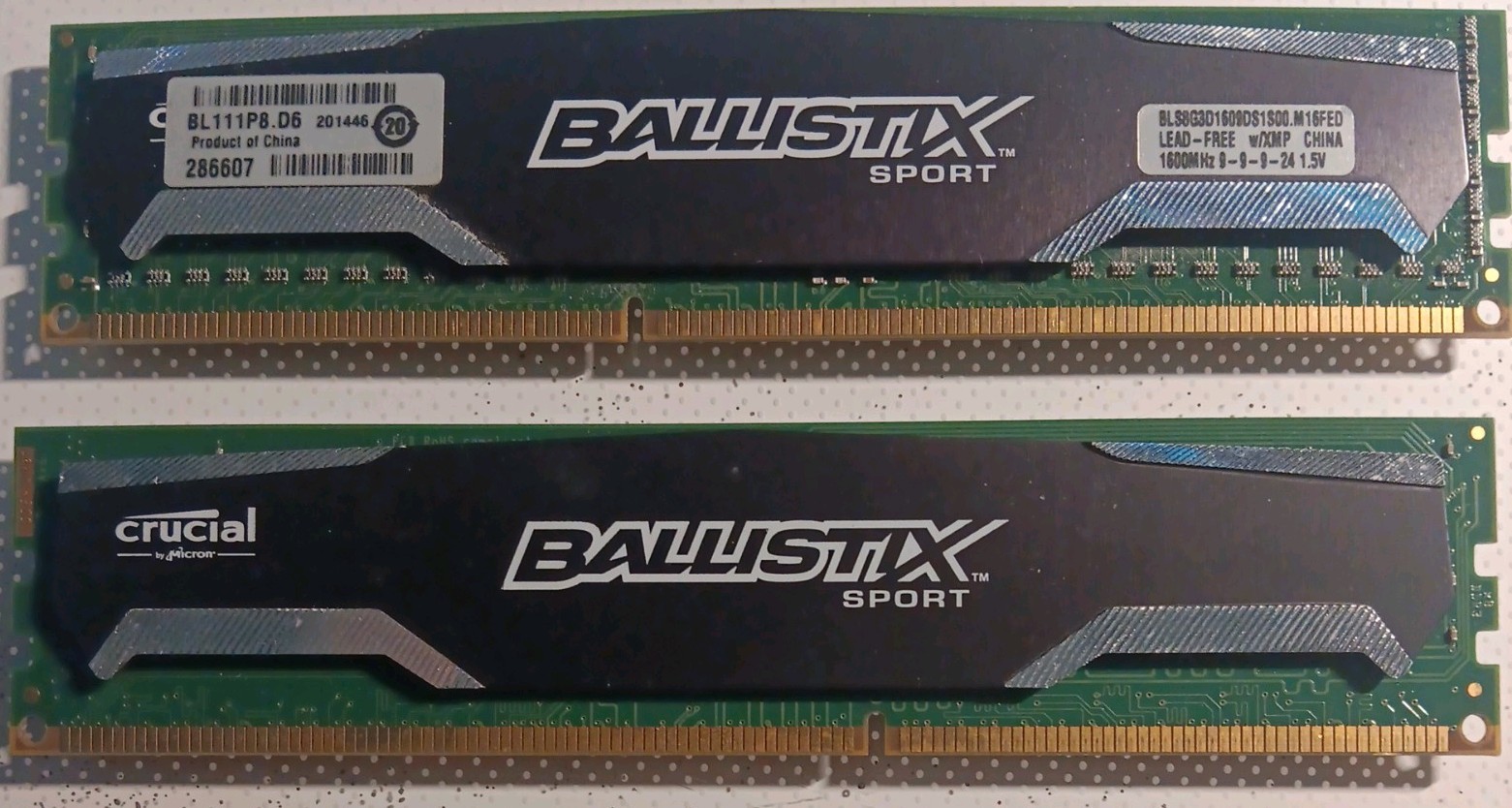 16GB Kit (2x8GB) Crucial Ballistix BLS8G3D1609DS1S00.M16FED DDR3-1600 RAM