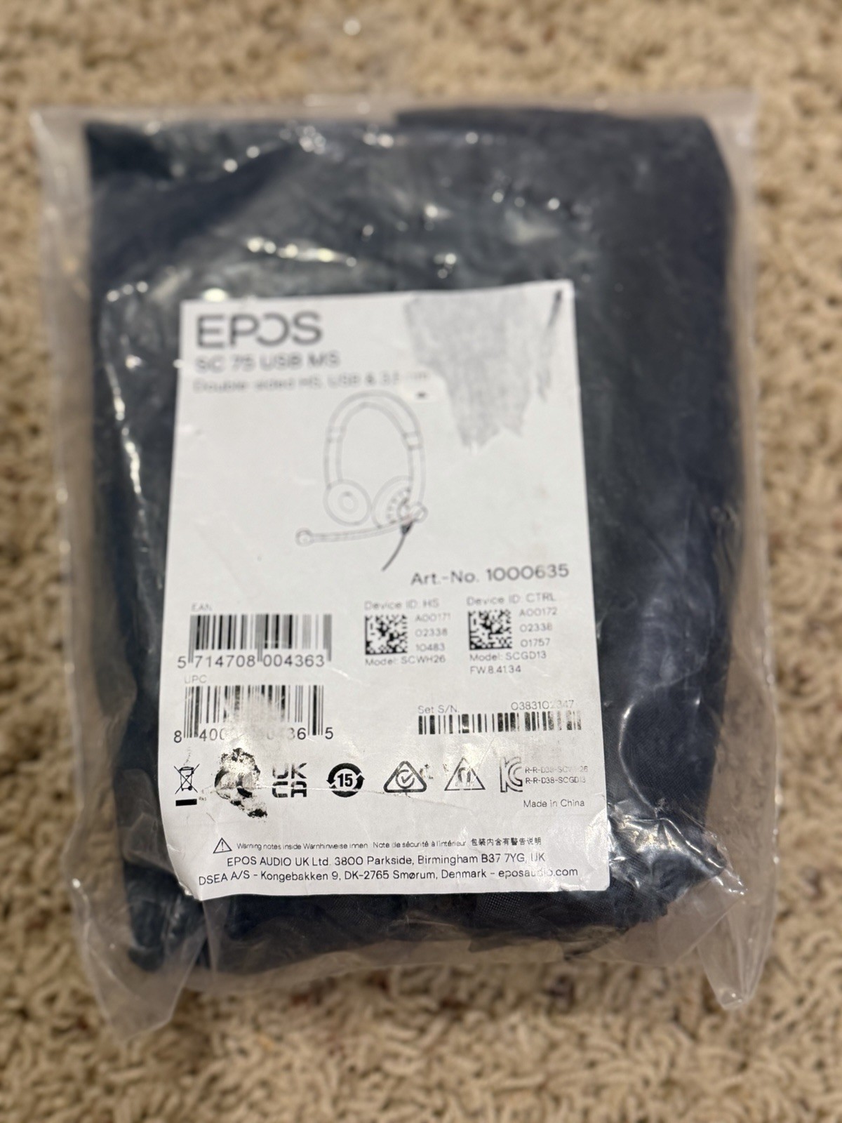 Epos SC 75 USB MS Double- Sided