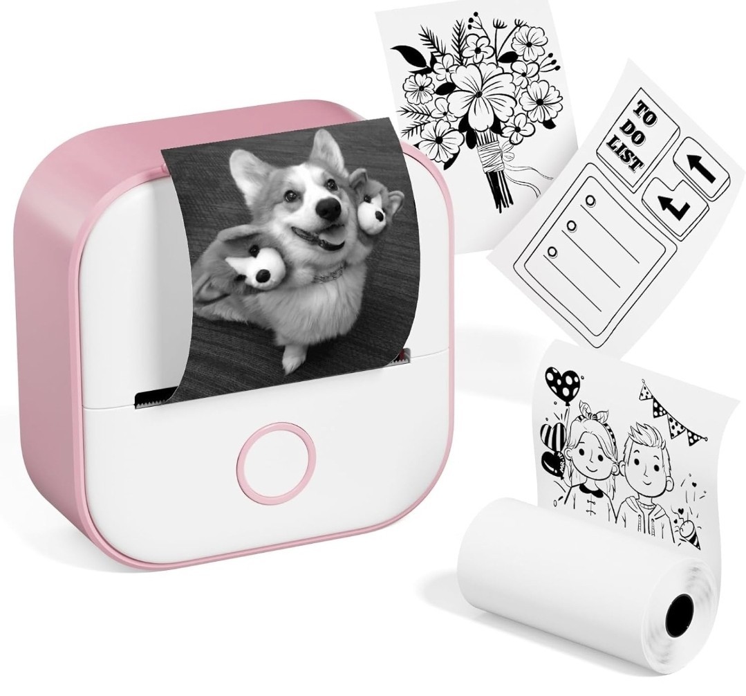Phomemo T02 Portable Sticker Maker Printer Inkless Mini Photo Thermal Printer