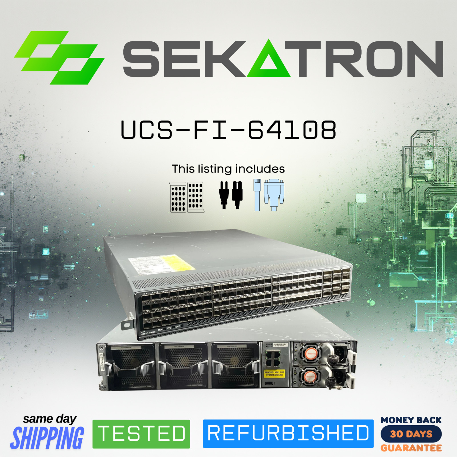 🔀 Cisco UCS-FI-64108 108-Port Fabric Interconnect • High-Density Unified I/O ⚡