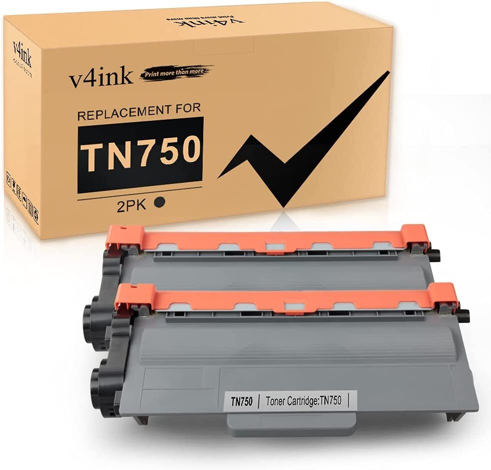 2PK High Yield TN750 Toner Cartridge Compatible for Brother DCP-8110DN HL-5470DW