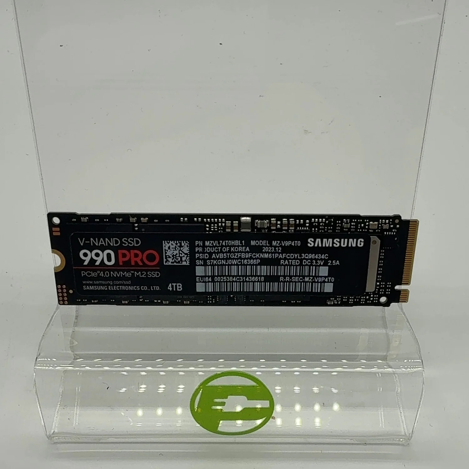 Samsung 2280mm 990 Pro 4TB M.2 NVMe Gen 4.0 x 4 SSD MZ-V9P4T0