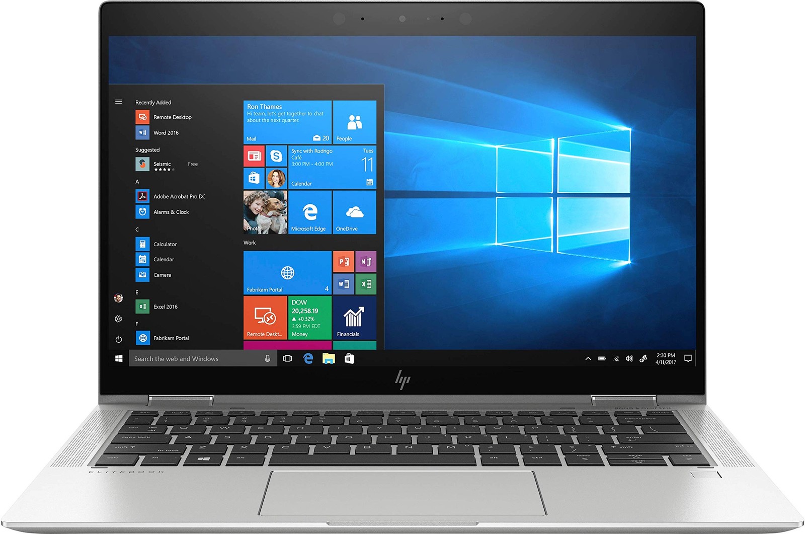 HP Elitebook X360 1030 G4 13.3" Touch i5-8365U 16GB 256GB W11P (Low Batt Health)