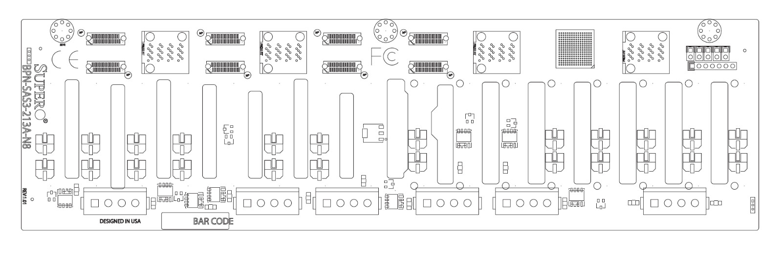 SuperMicro BPN-SAS3-213A-N8 16-port 2U SAS3 12Gbps hybrid backplane