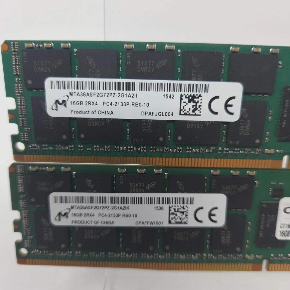 Micron 2x16gb  CT16G4RFD4213.36FA2 32GB 2x16GB RAM DDR4 2133MHz