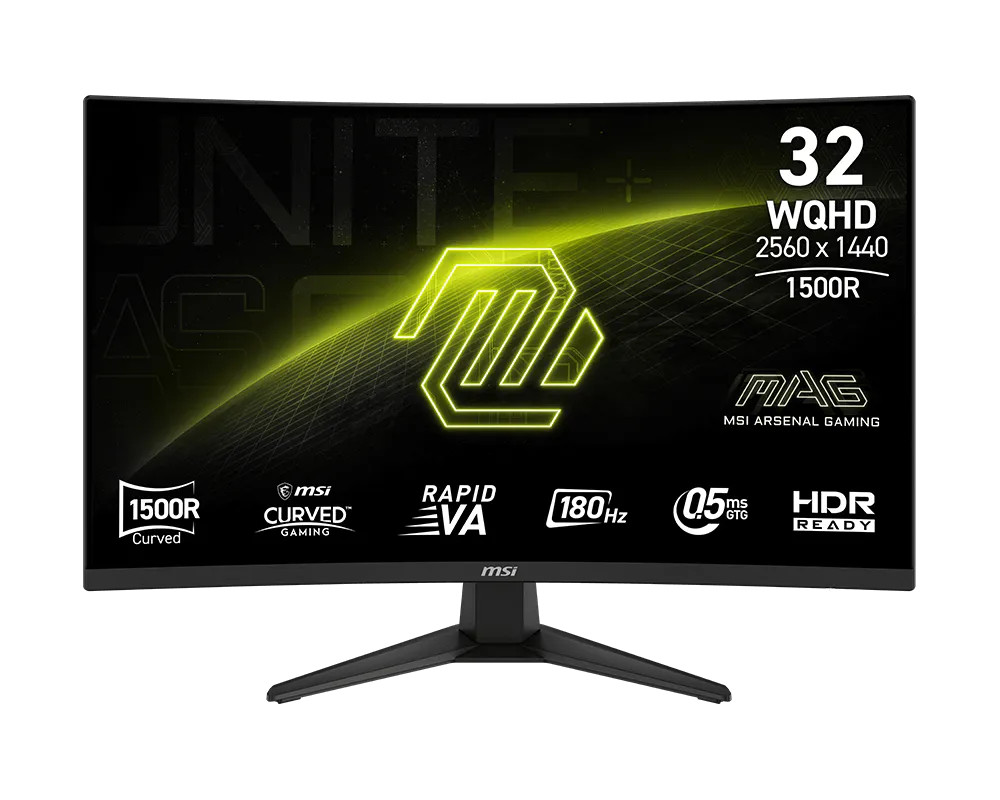 MSI MAG 321CQF E18 32" WQHD 2560x1440 180Hz 0.5ms HRD Curved Gaming Monitor