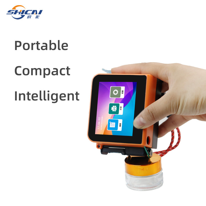 Mini Handheld TIJ Inkjet Printer for Date Batch QR Barcode Logo Portable