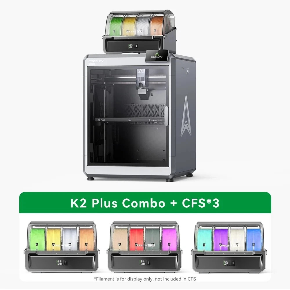 On Sale Creality K2 Plus Combo 3D Printer 600mm/s Multi-Color Printing w/ CFS*3