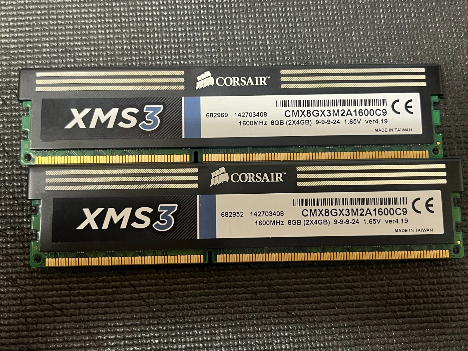 Corsair XMS3 DDR3 1600MHz RAM CMX8GX3M2A1600C9 16GB (2x8GB)