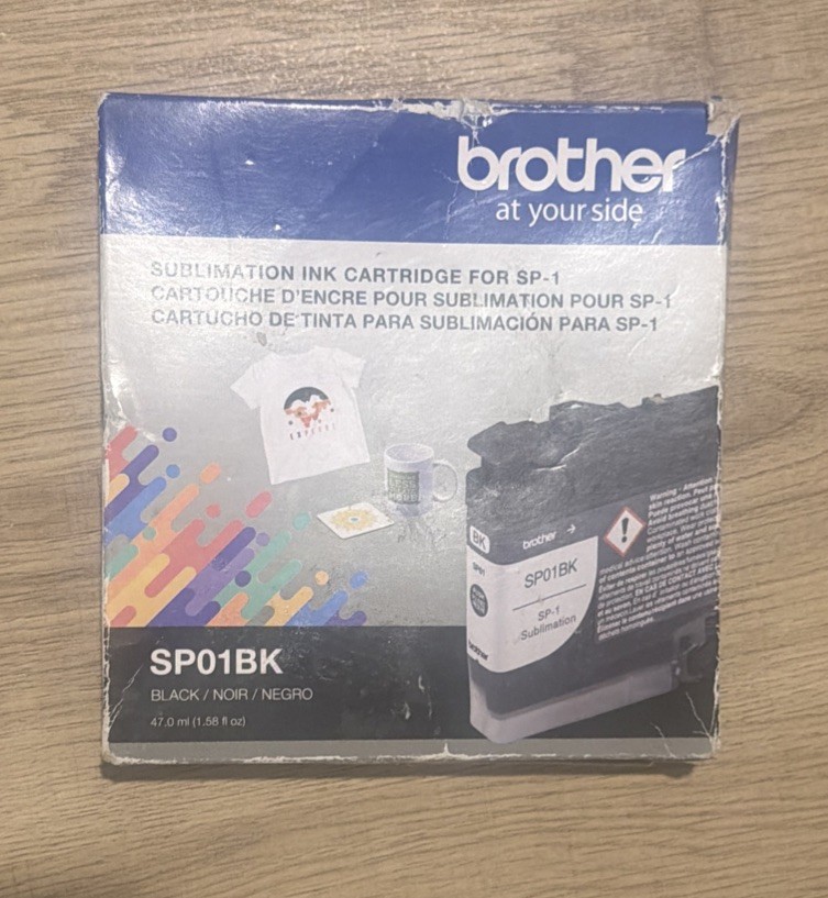 New Genuine Brother SP01BK Black Color Ink Cartridge