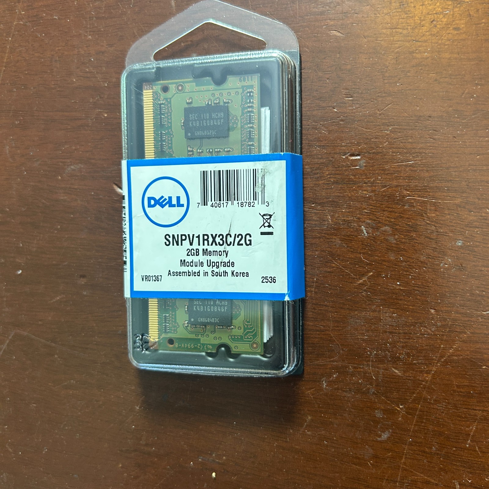 Dell PC3-10600s 1333MHz SNPV1RX3C/2G SoDimm Laptop RAM 2 GB Memory New Old Stock