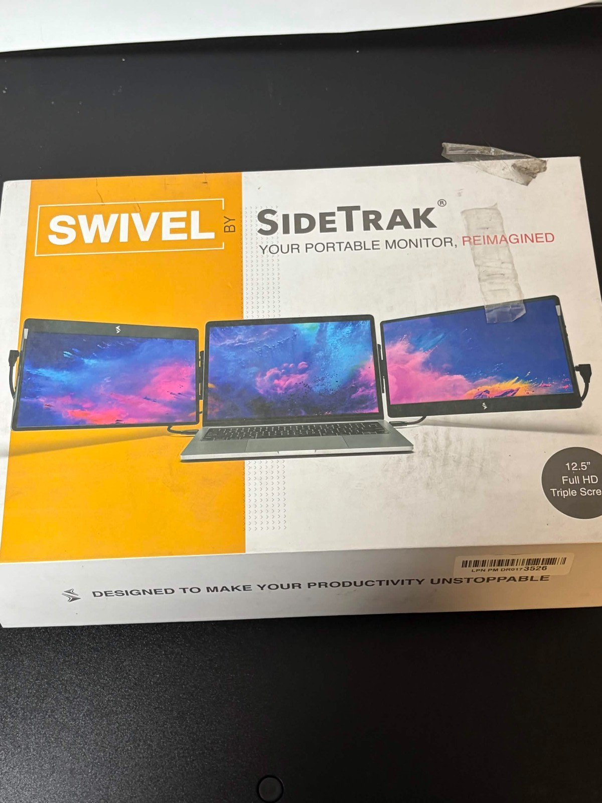 SideTrak - Swivel 12.5" Attachable Portable Monitor - 2 Pack - Black