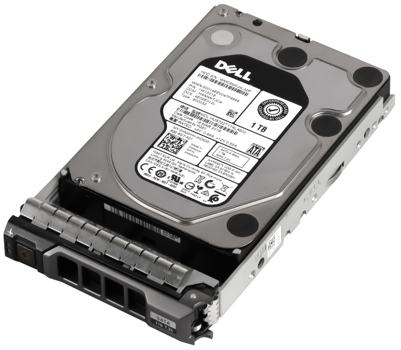 HARD DRIVE DELL 0HNWHH HUS722T1TALA600 1TB 7200RPM SATA III 3.5"