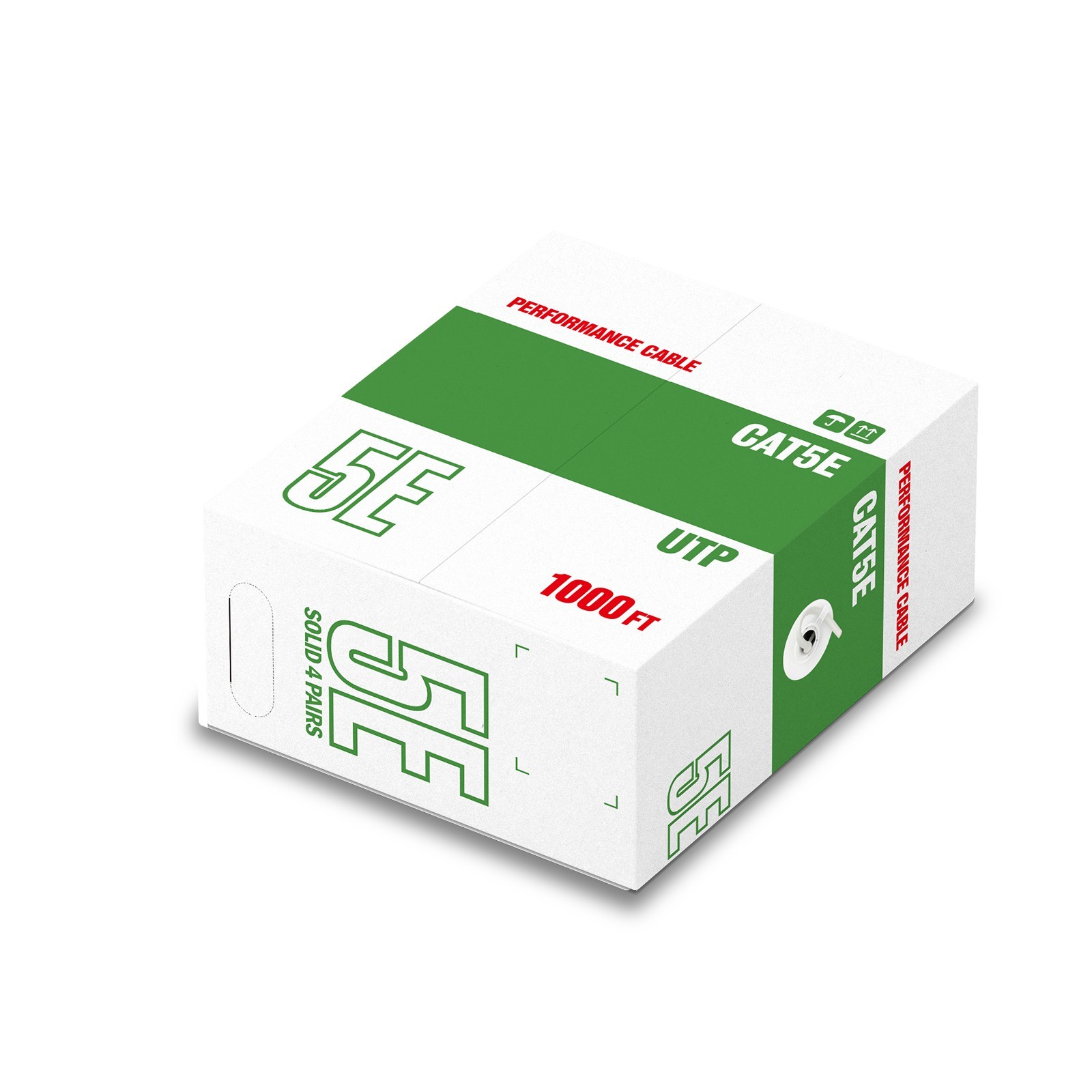 Cat6/Cat5e 1000ft Outdoor/Indoor Ethernet Cable UTP 23AWG/24AWG CCA Cord