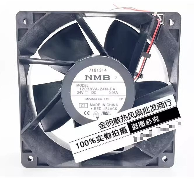 1PCS NMB 12CM 12038VA-24N-FA DC24V 0.96A Cabinet Inverter Cooling Fan
