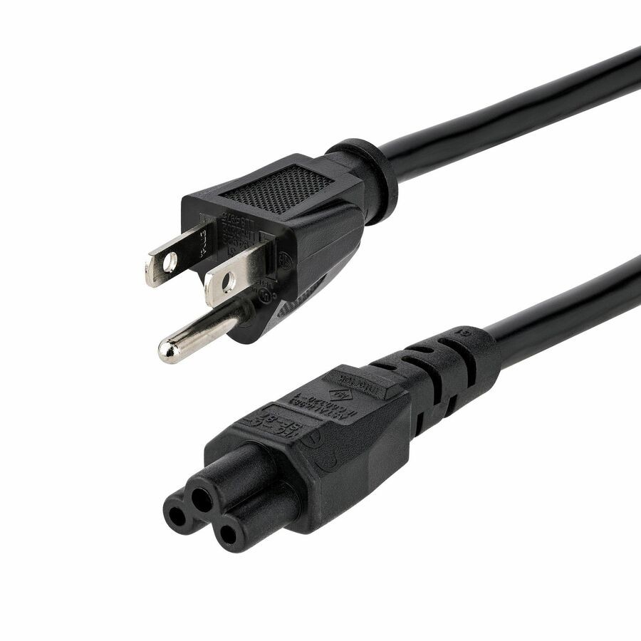 StarTech PXT101NB3S10 10ft  Laptop Power Cord, NEMA 5-15P to C5 (Clover Leaf)